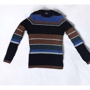 NEW KATHIE K women's knit sweater in blue